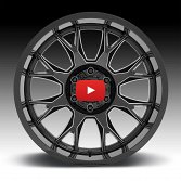 Moto Metal MO806 Talon Gloss Black Milled Custom Truck Wheels Rims 4